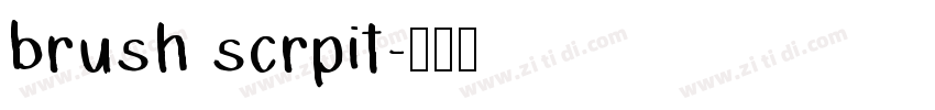brush scrpit字体转换